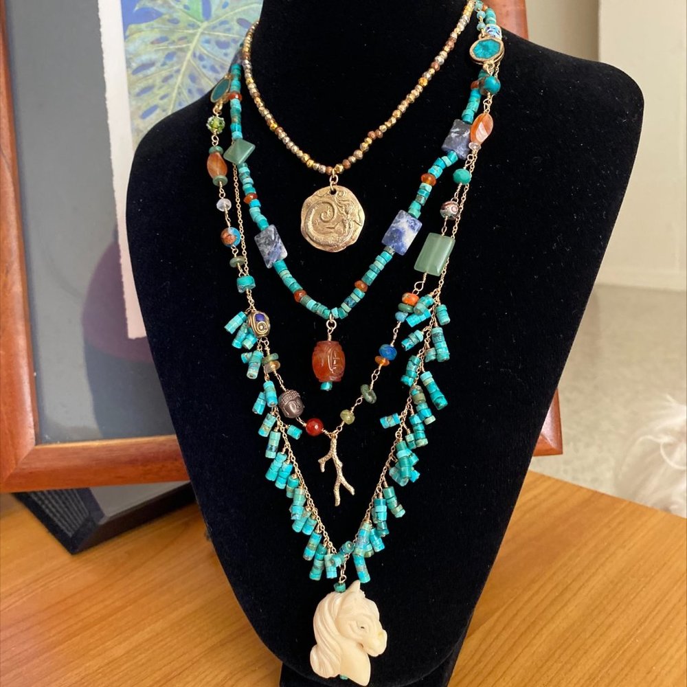 Multi strand necklace